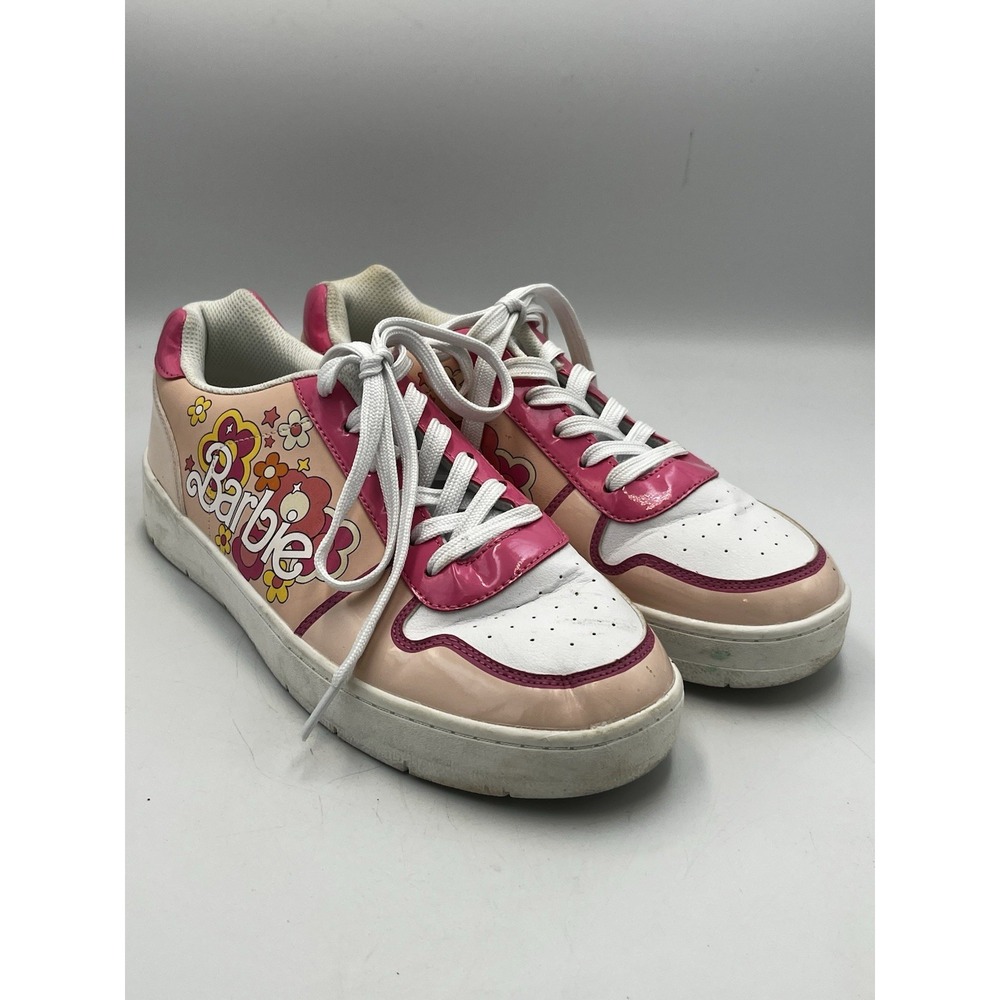 Barbie Mattel athletic shoes women's size 11. multicolor pink with flower design